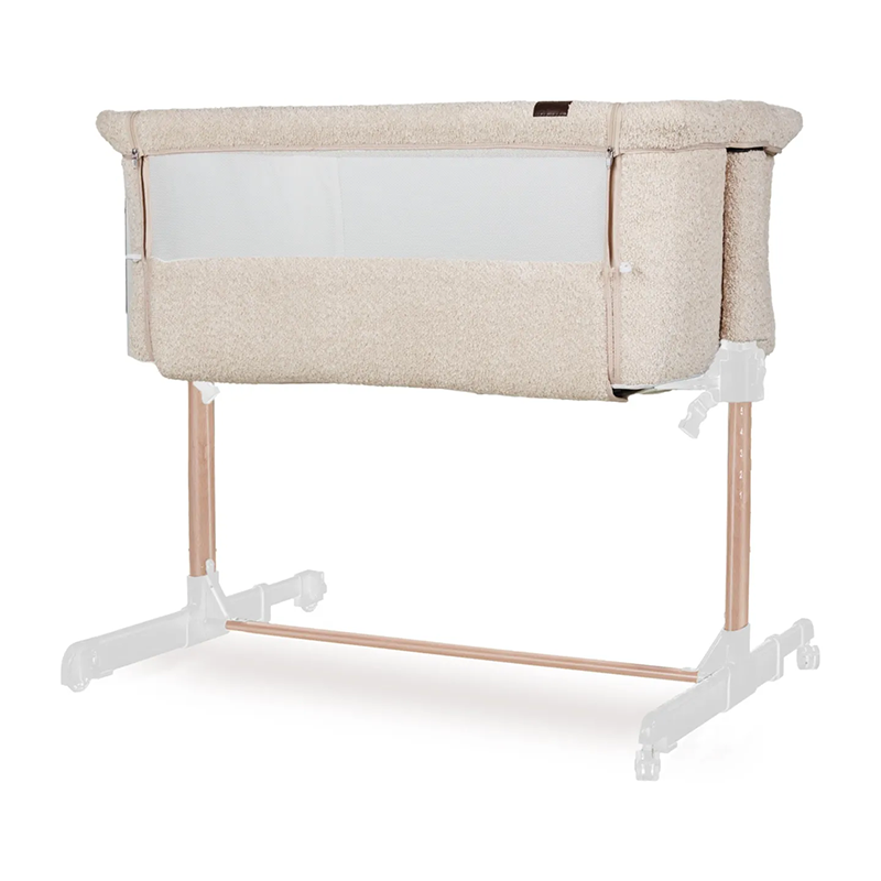 Quax Beistellbett &#39;Side-by-Side&#39; Naturel Bouclé Sheep