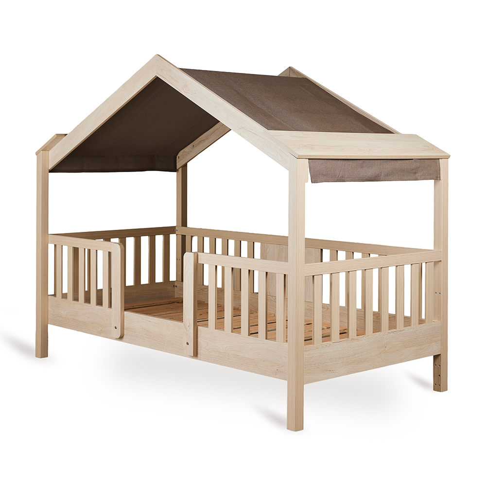 Quax Toit en tissu pour lit junior 'Chalet' Chocolat