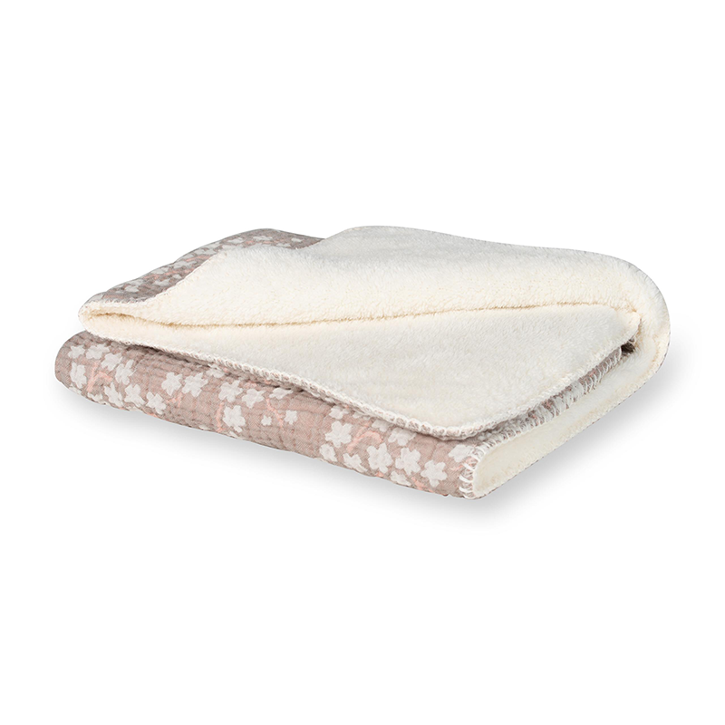 Quax Teddydecke für Neugeborene &#39;Natural Collection&#39; Blossom