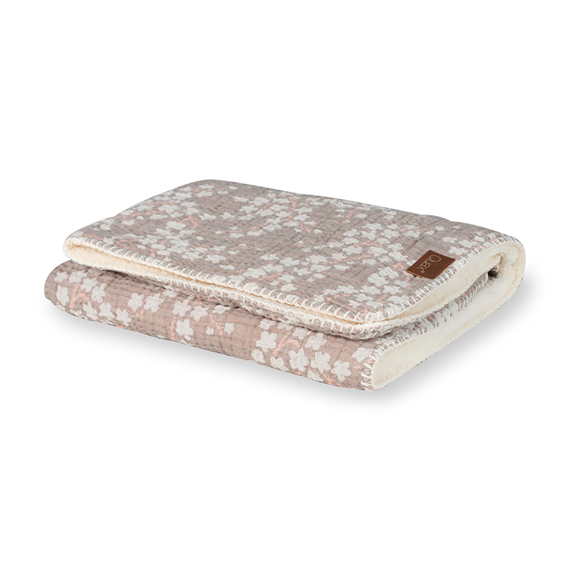 Quax Teddydecke für Neugeborene &#39;Natural Collection&#39; Blossom