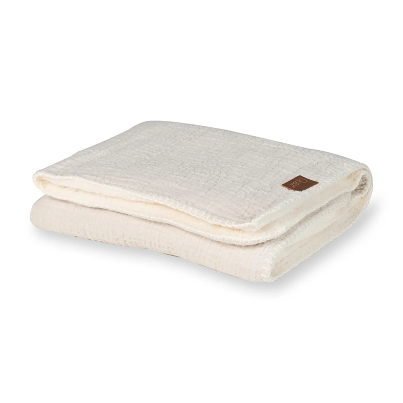 Quax Teddydecke für Neugeborene 'Natural Collection' Clay
