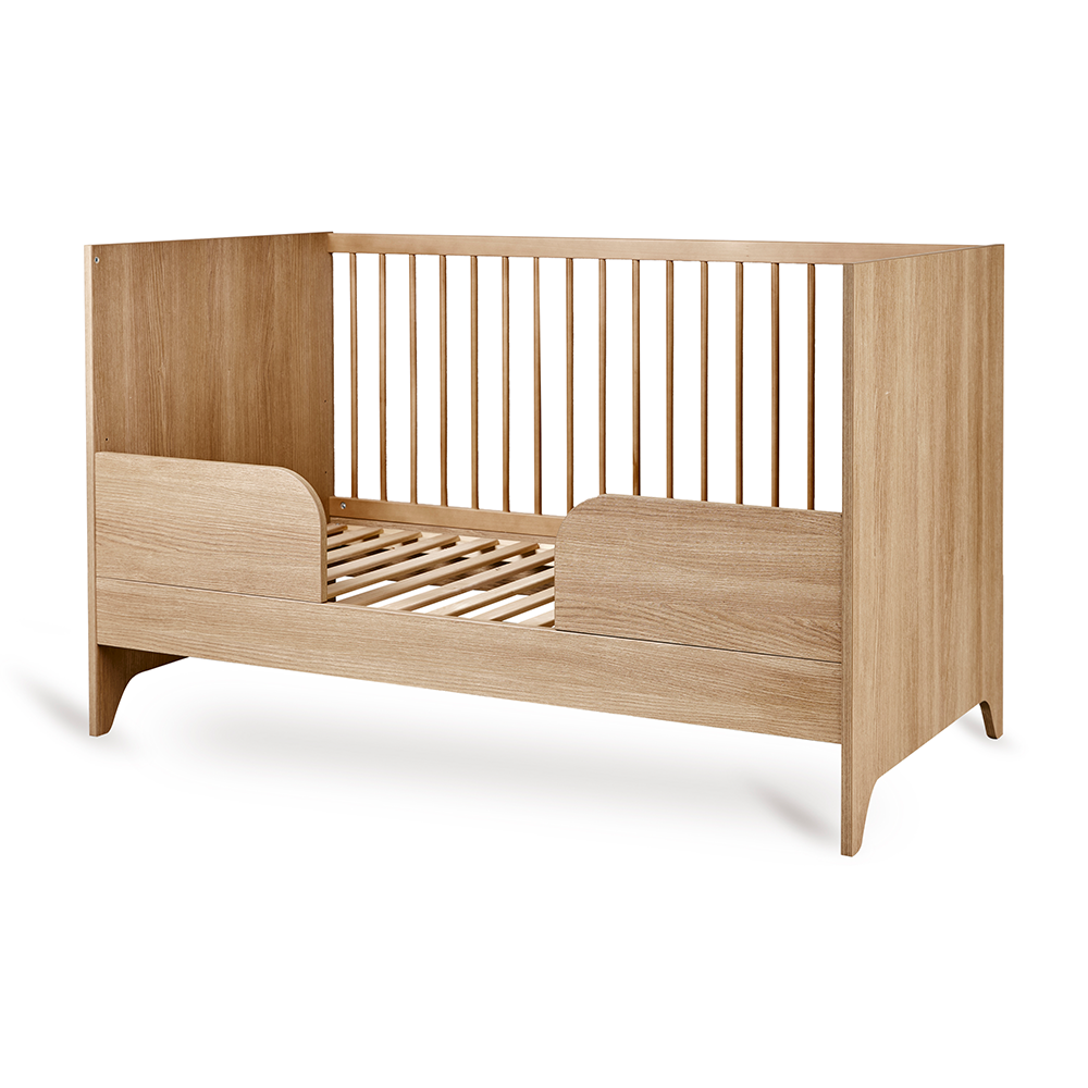 Quax Babybett- und Kinderbett 70 x 140 &#39;Tsugi&#39; Honey Ash