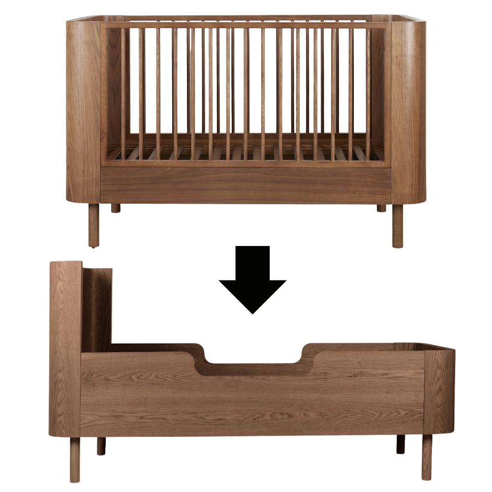 Quax Umbauset Babybett zum Juniorbett 70 x 170 'Yume' Walnuss