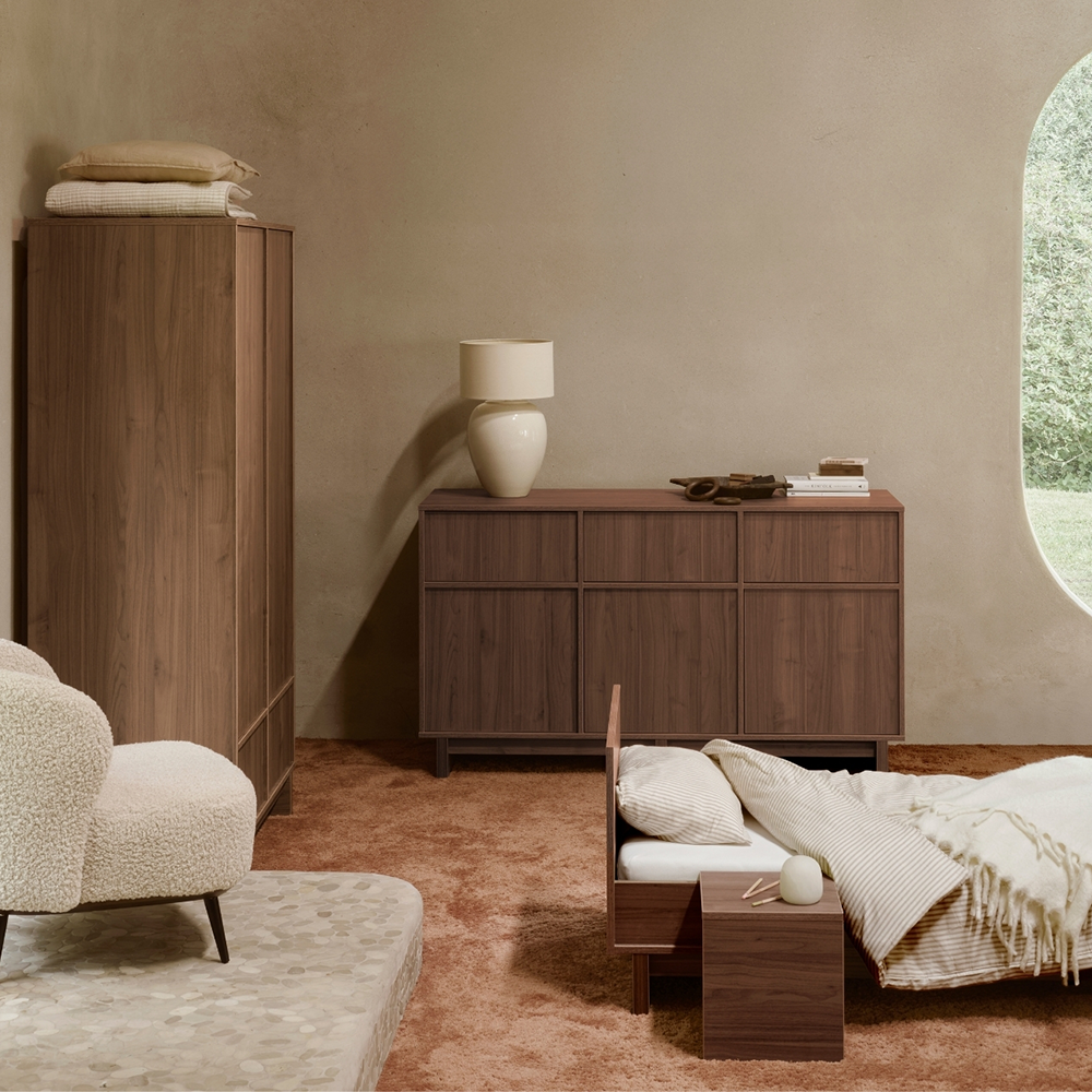 Quax Umbauset Babybett zum Juniorbett 70 x 170 &#39;Kyo&#39; Walnut