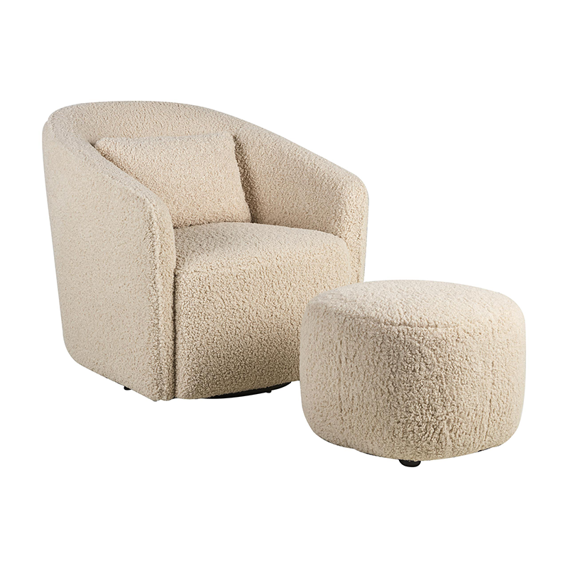 Quax Dreh- und schwenkbarer Stillsessel &#39;Gomi&#39; Sheep