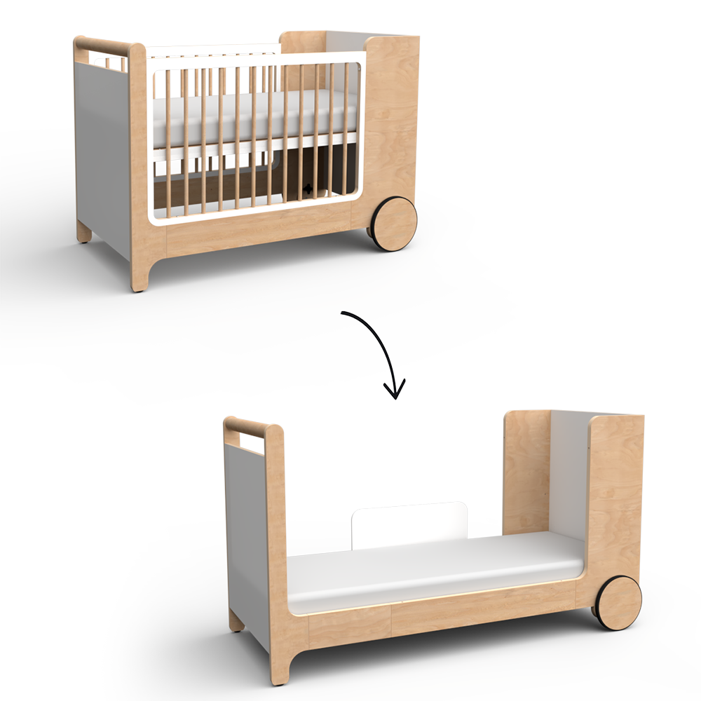 Rafa Kids Erweiterungskit für Schaukelbett Weiss