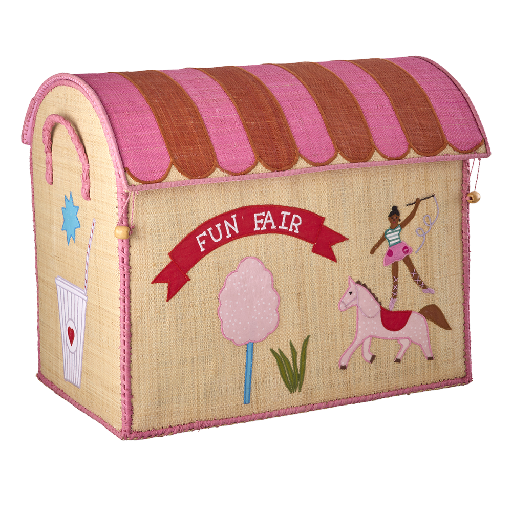Rice Aufbewahrungskorb Gross 'Fun Fair' Pink - Online MY SNOWFLAKE