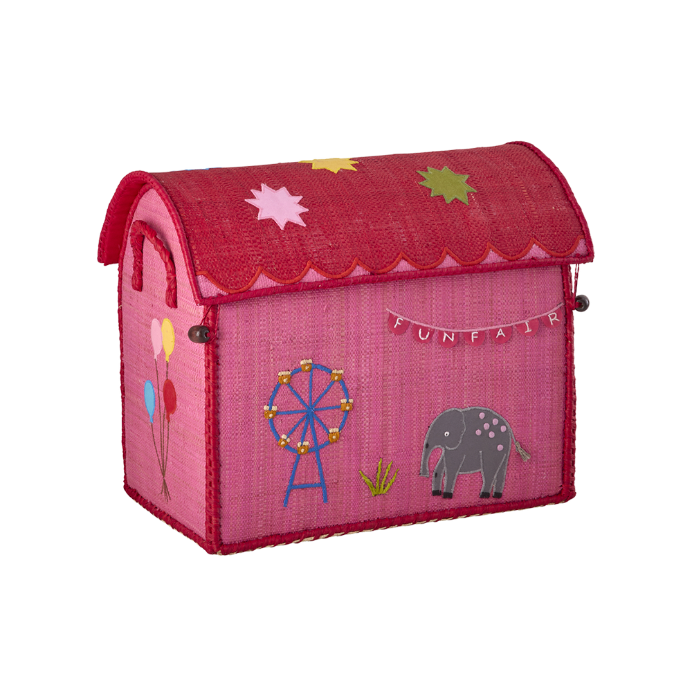 Rice Aufbewahrungskorb Klein 'Fun Fair' Pink - Online MY SNOWFLAKE