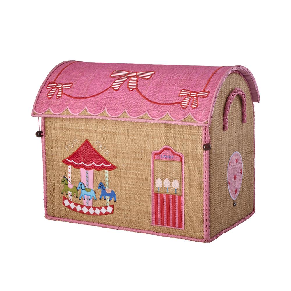 Rice Aufbewahrungskorb Mittel 'Fun Fair' Pink - Online MY SNOWFLAKE