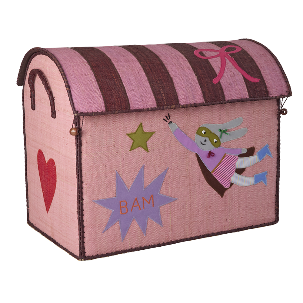 Rice Aufbewahrungskorb Gross 'Hero' Pink - Online MY SNOWFLAKE