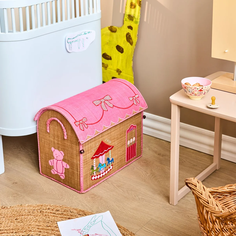 Rice Aufbewahrungskorb Mittel 'Fun Fair' Pink - Online MY SNOWFLAKE