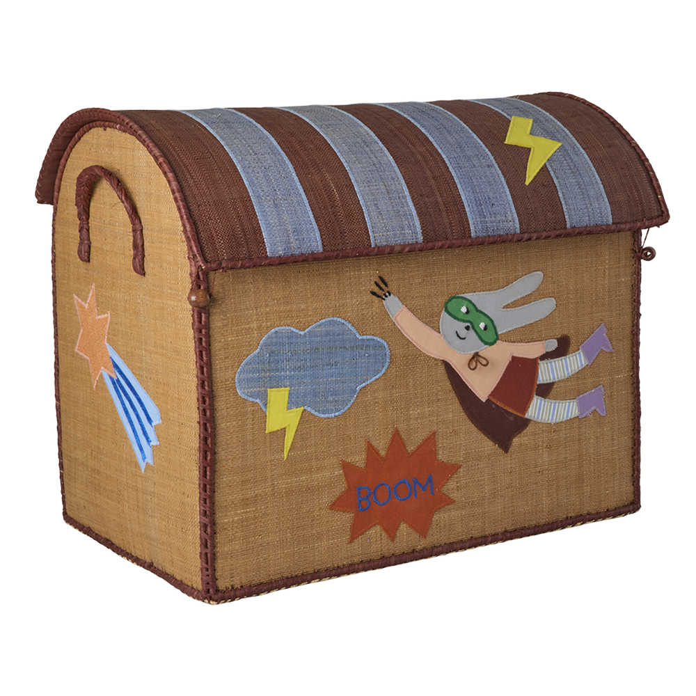 Rice Storage Basket Large 'Hero' Blue