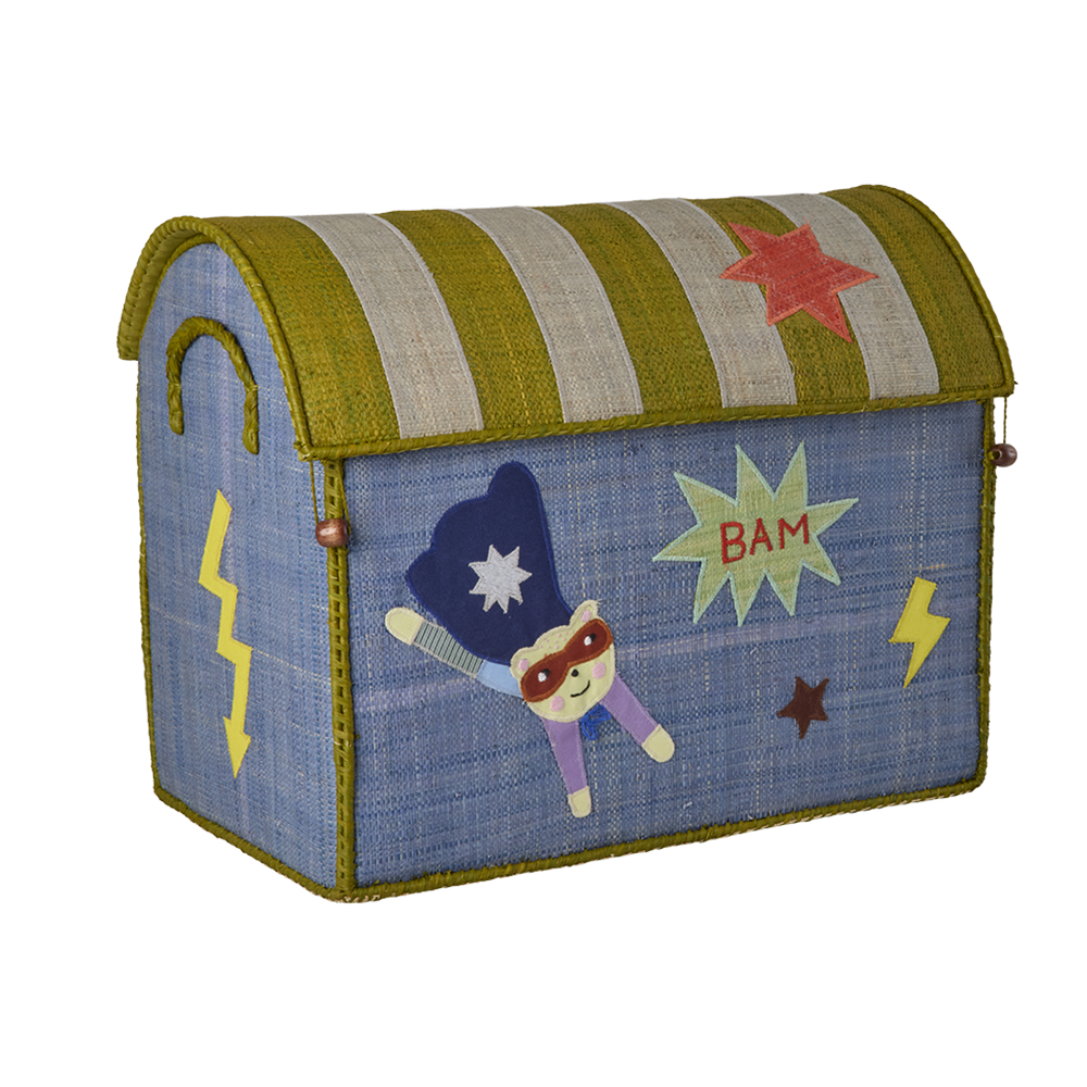 Rice Storage Basket Medium 'Hero' Blue