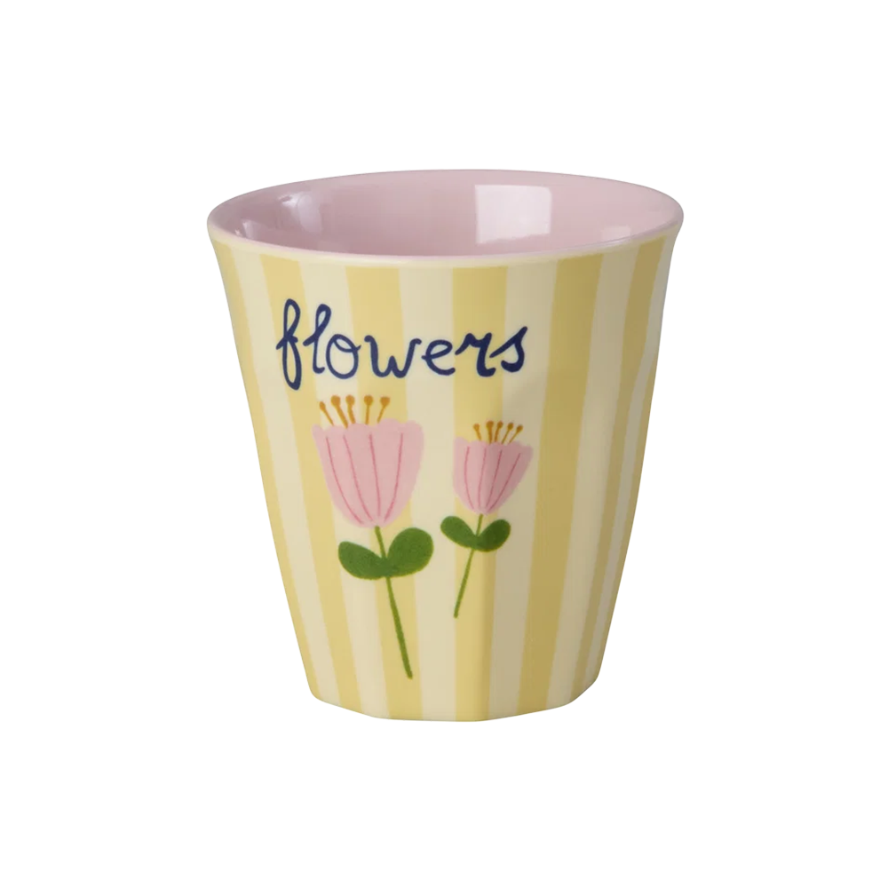 Rice Melamin Becher Klein 'ABC' Flower Print