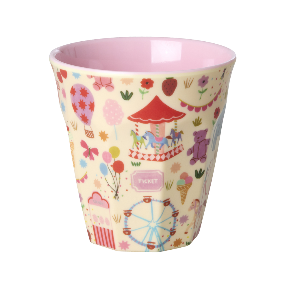 Rice  Melamin Becher Mittel &#39;Fair Fun&#39; Pink