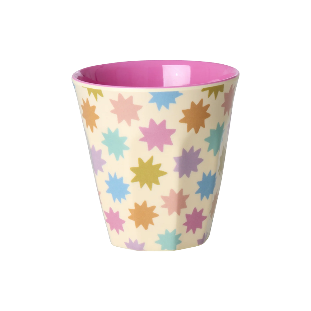 Rice Melamin Becher 6er-Set Klein &#39;Fun Fair&#39; Pink