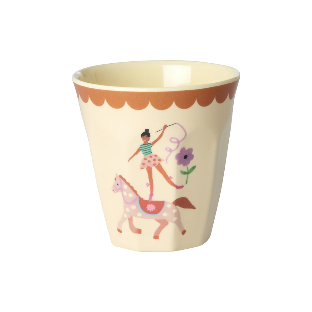 Rice Melamin Becher 6er-Set Klein &#39;Fun Fair&#39; Pink