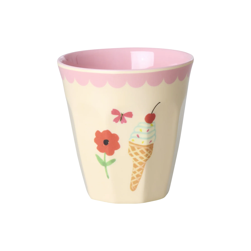 Rice Melamin Becher 6er-Set Klein &#39;Fun Fair&#39; Pink