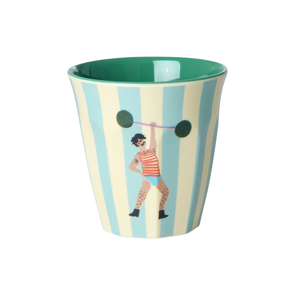 Rice Melamin Becher 6er-Set Klein &#39;Fun Fair&#39; Mint