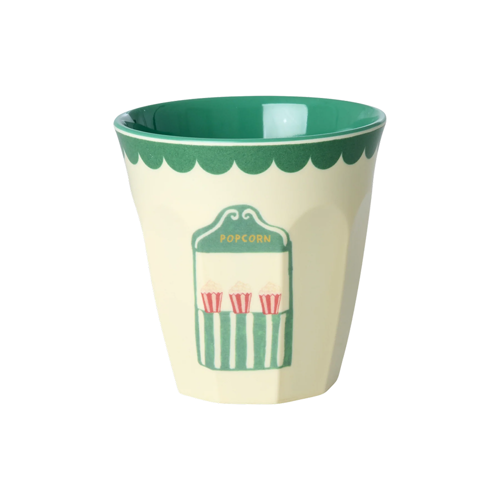 Rice Melamin Becher 6er-Set Klein &#39;Fun Fair&#39; Mint