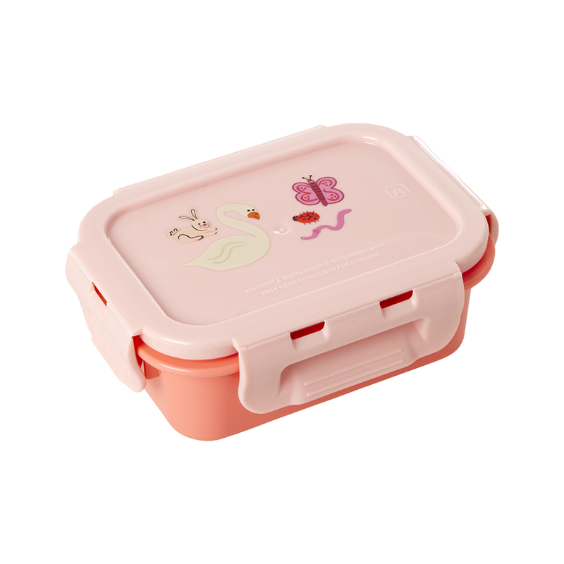 Rice  Kinder Lunchbox Klein &#39;Wildlife&#39; Pink