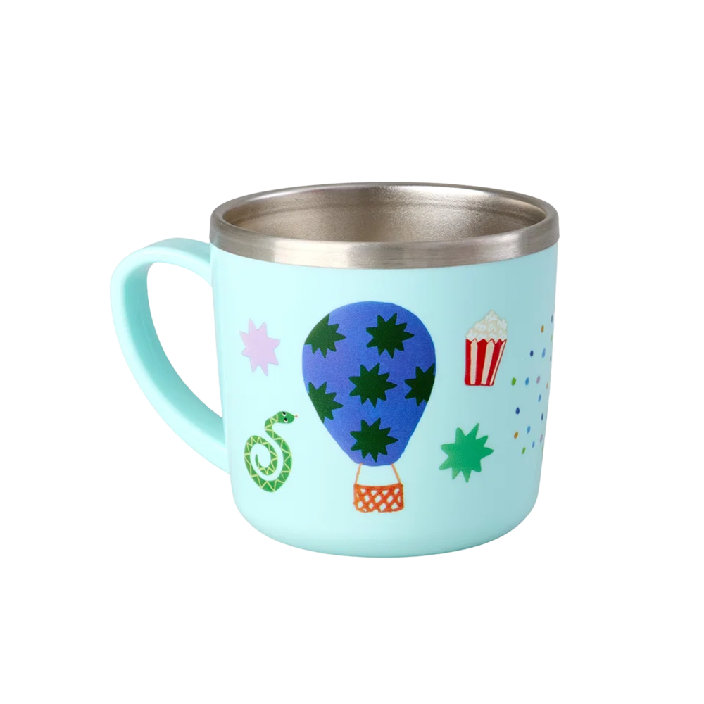 Rice Tasse aus Edelstahl 'Fun Fair' Mint