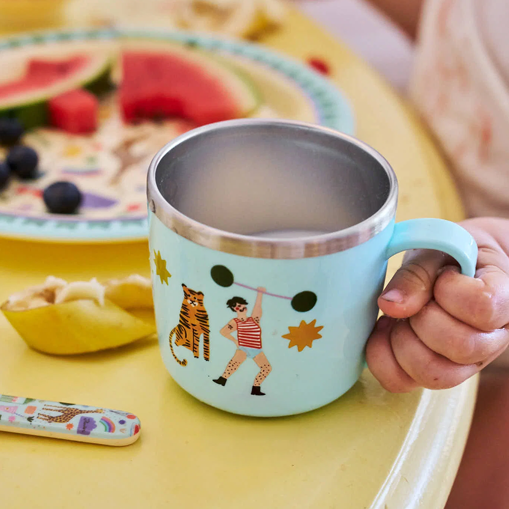 Rice Tasse aus Edelstahl 'Fun Fair' Mint