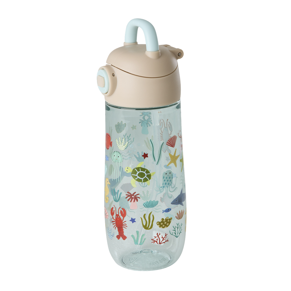 Rice Kids' Water Bottle 'Ocean' Blue