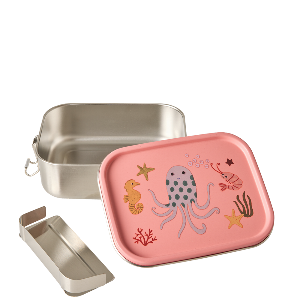 Rice  Kinder Lunchbox 'Ocean' Coral - Online MY SNOWFLAKE