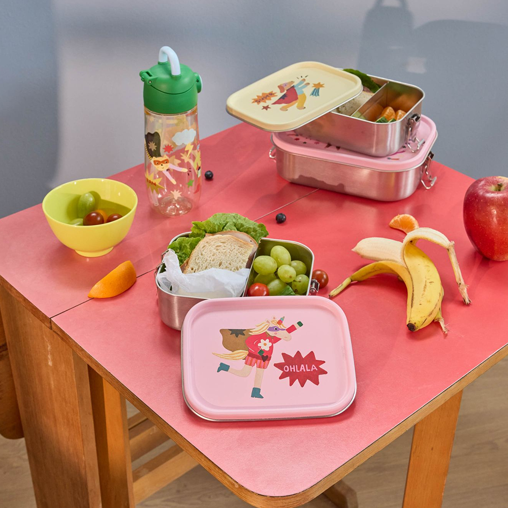 Rice  Kinder Lunchbox 'Hero' Pink
