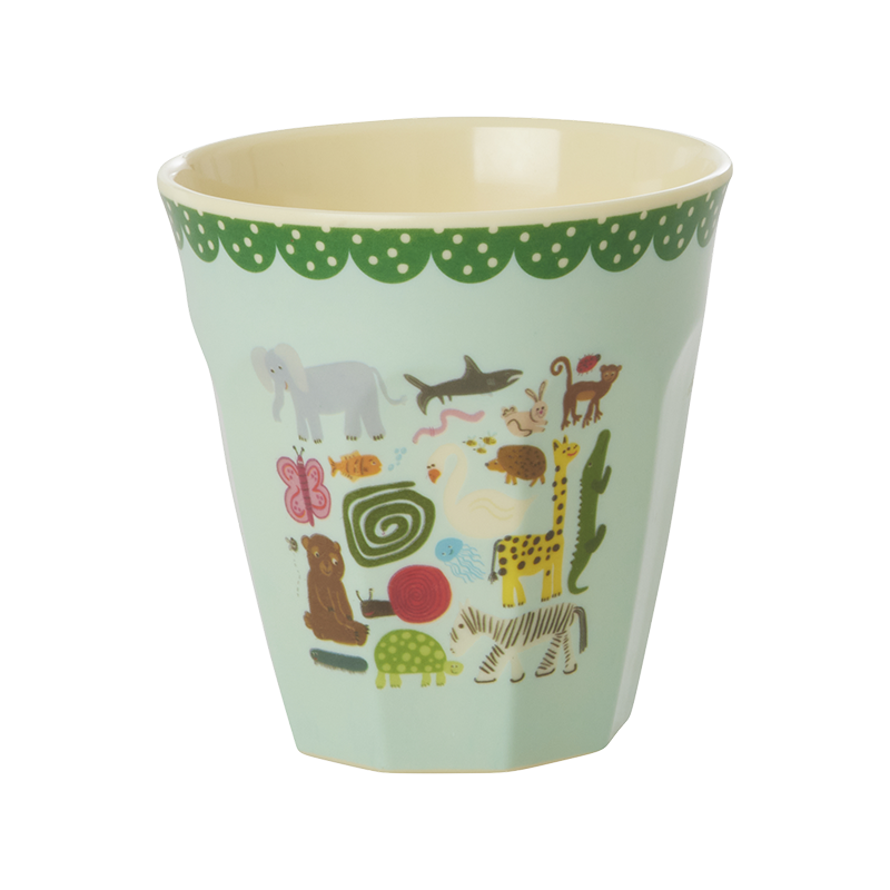 Rice  Melamin Becher Mittel 'Wildlife' Mint