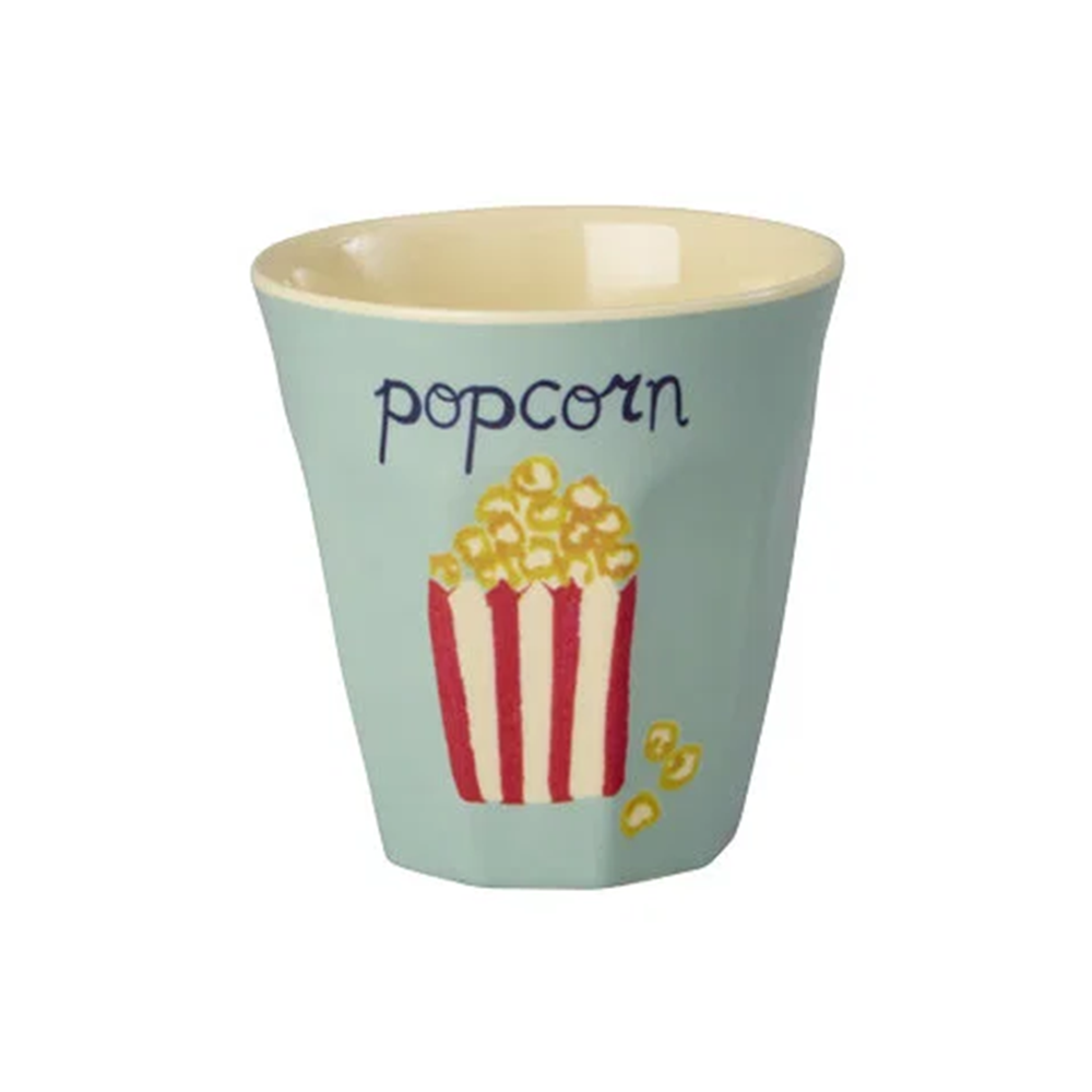 Rice Melamin Becher Klein 'ABC' Popcorn Print