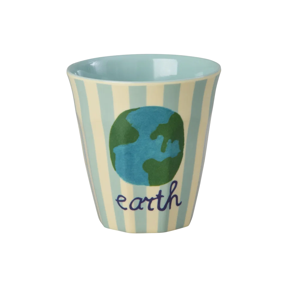 Rice Melamin Becher Klein 'ABC' Earth Print
