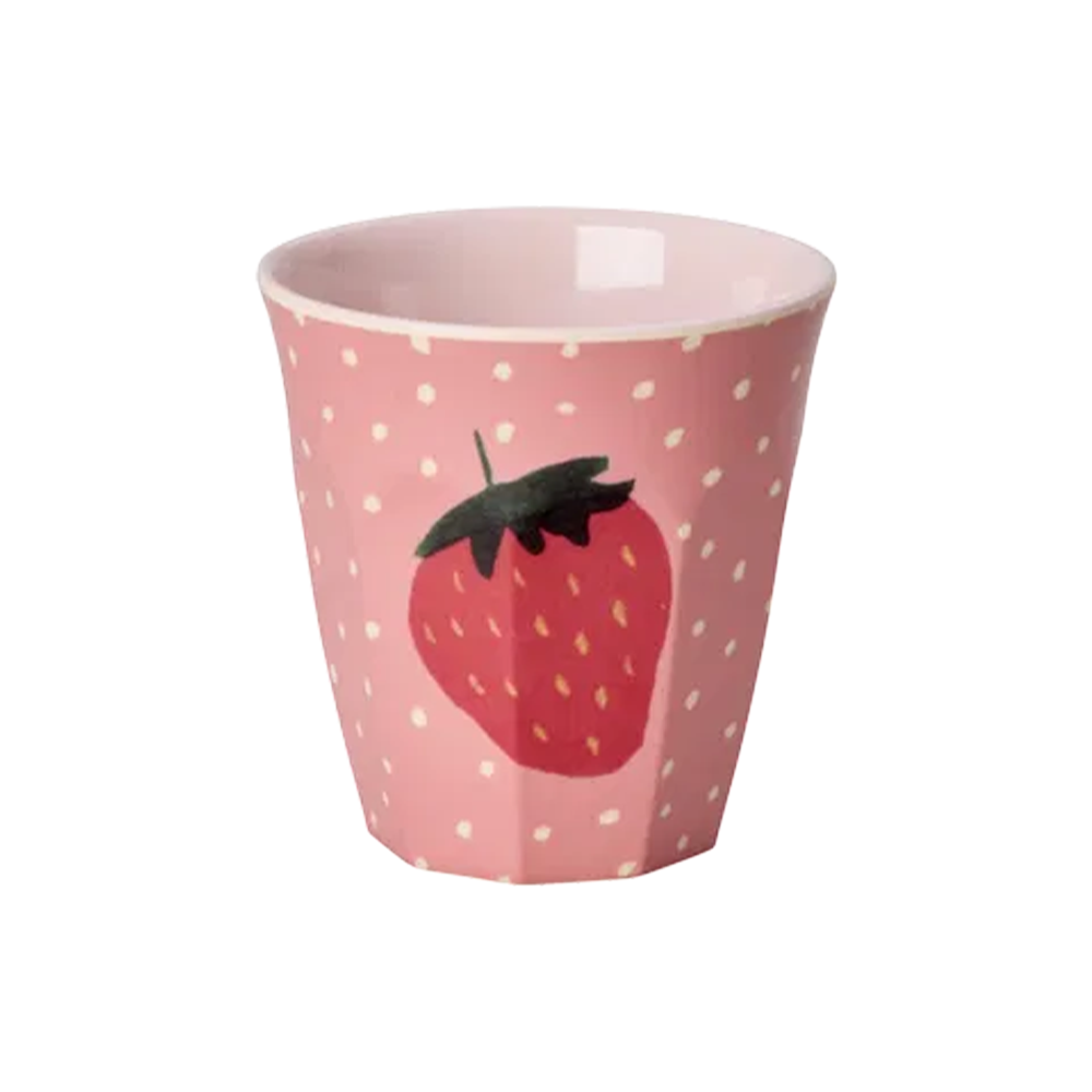 Gobelet en mélamine Rice petit « Fairytale » fraise
