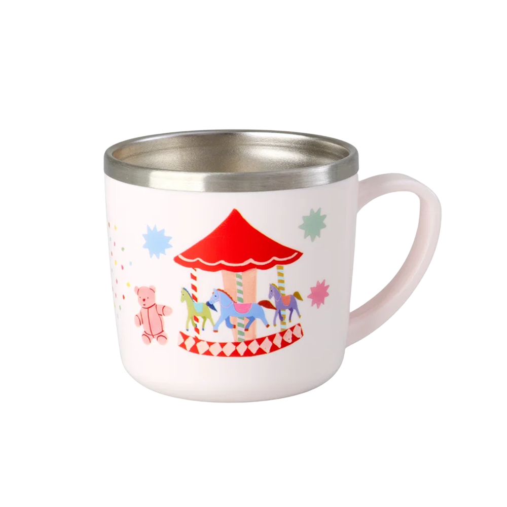 Rice Tasse aus Edelstahl 'Fun Fair' Pink