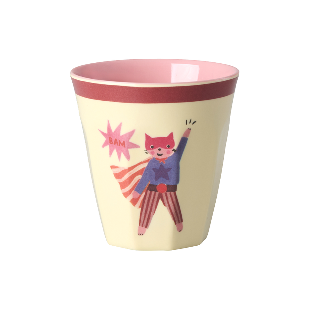 Rice Melamin Becher Klein 'Hero' Red Border - Online MY SNOWFLAKE