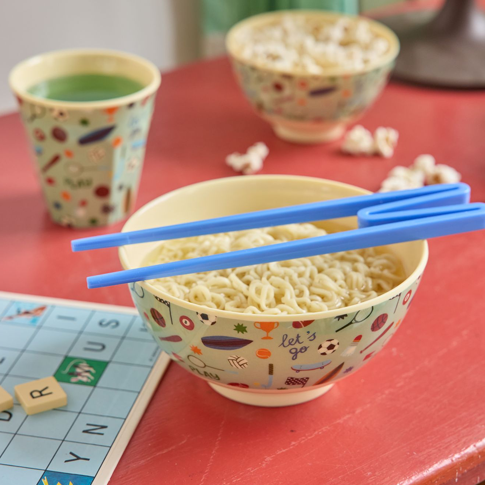 Rice Melamine Bowl Medium Sports