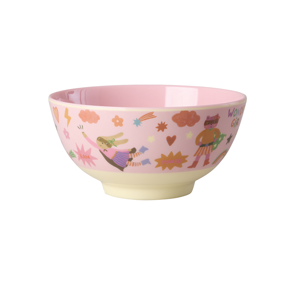 Rice Melamin Schüssel Klein 'Hero' Pink - Online MY SNOWFLAKE