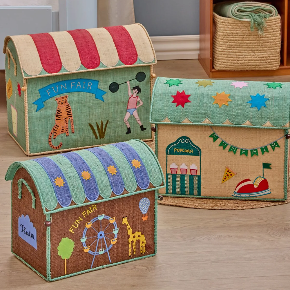 Rice Aufbewahrungskorb Gross &#39;Fun Fair&#39; Mint