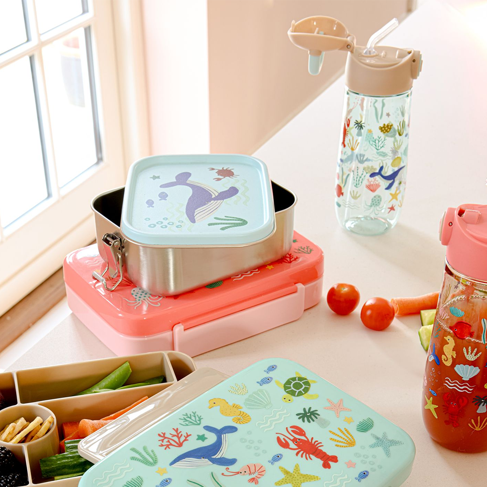 Rice Kinder Trinkflasche 'Ocean' Coral - Online MY SNOWFLAKE