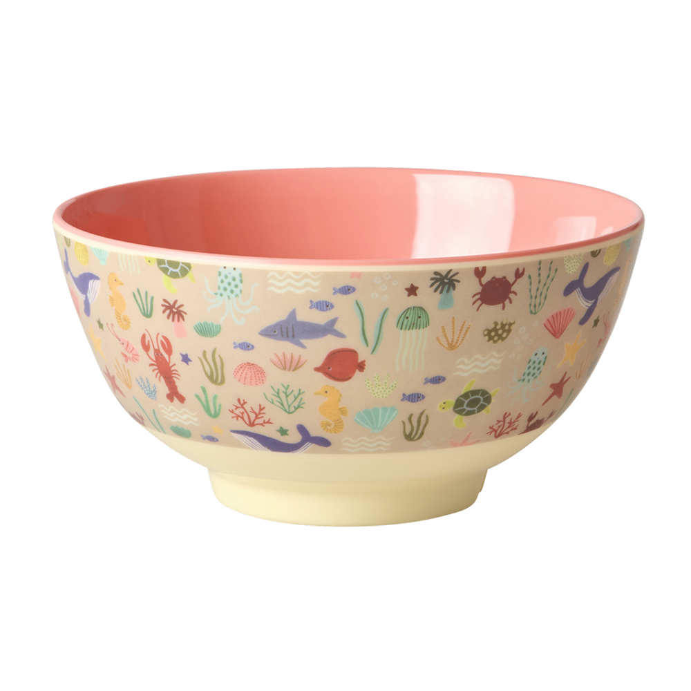 Rice Melamin Schüssel Mittel 'Ocean' Coral - Online MY SNOWFLAKE