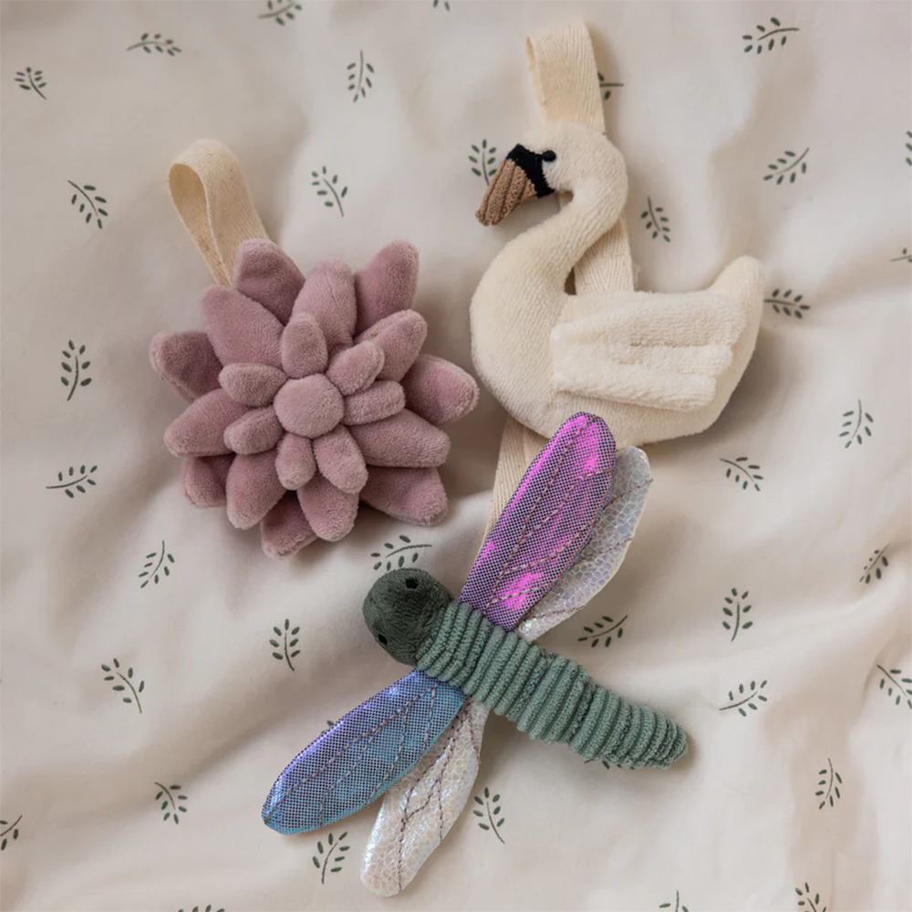 Sebra Aktivitätsspielzeug zum Aufhängen 3er-Set Powder Rose