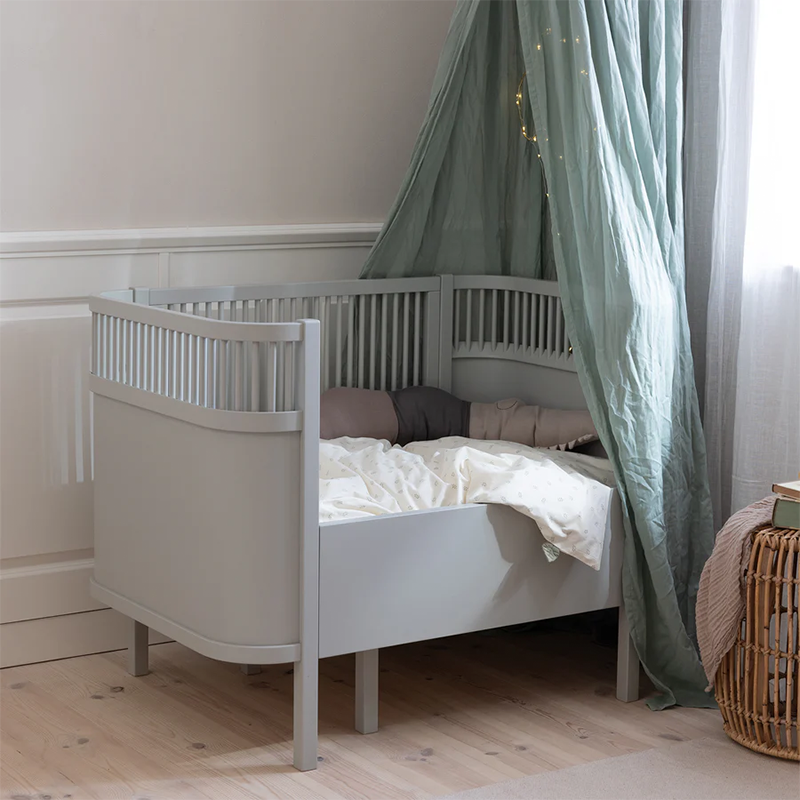 Sebra Baby und Junior Bett Stone Grey - Online MY SNOWFLAKE