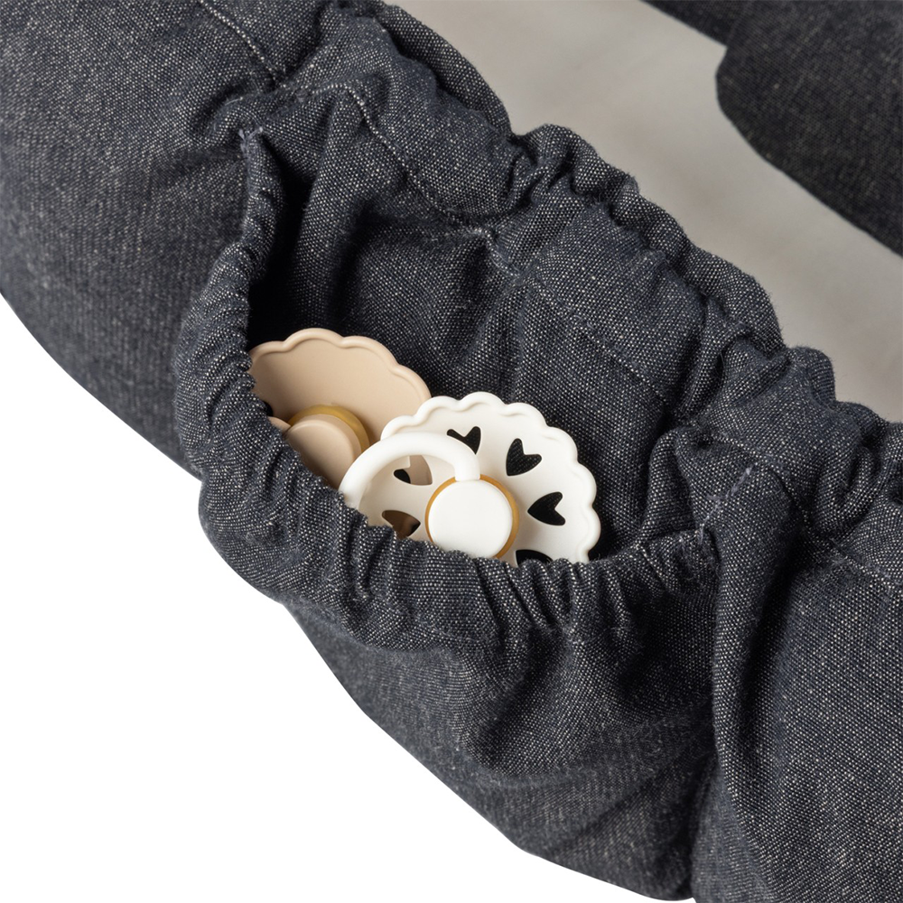 Sebra Babynestchen 3-in-1 mit Verdeck Grey Melange
