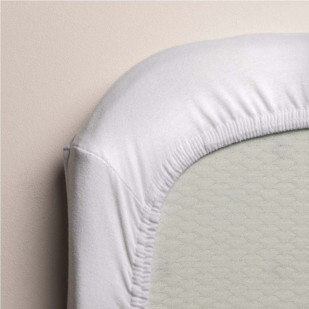 Sebra Jersey-Fixleintuch für Beistellbett White