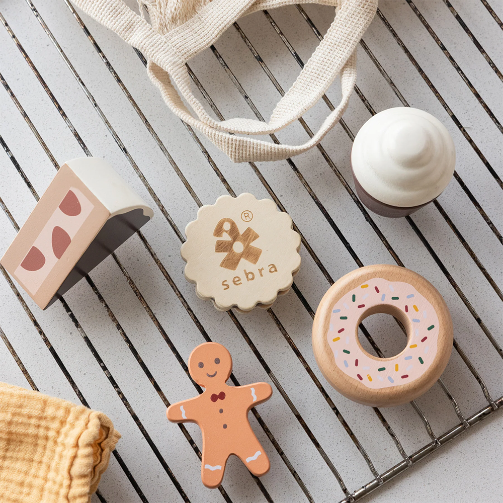 Sebra Kuchen und Kekse aus Holz