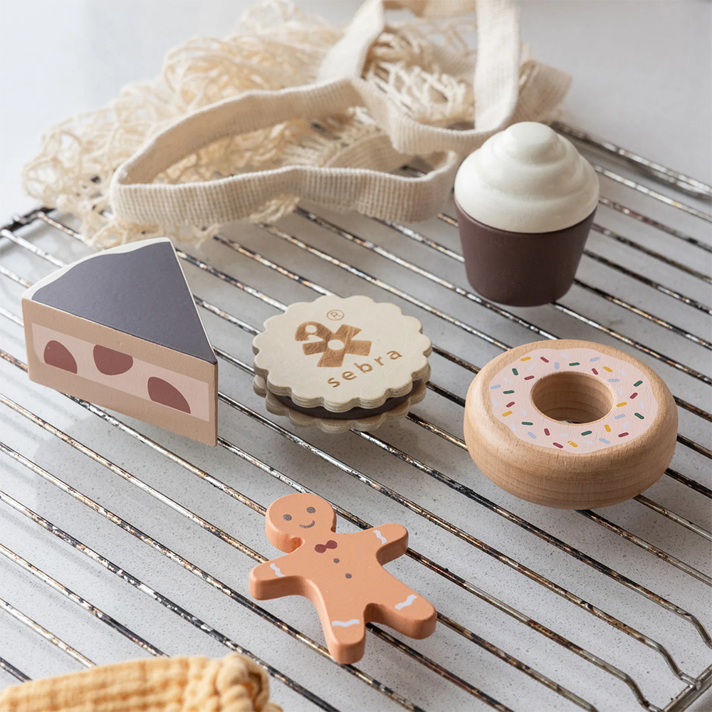 Sebra Kuchen und Kekse aus Holz