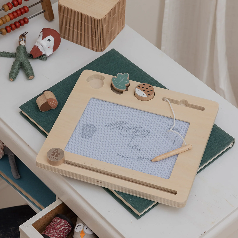 Tablette à dessin magnétique Sebra en bois