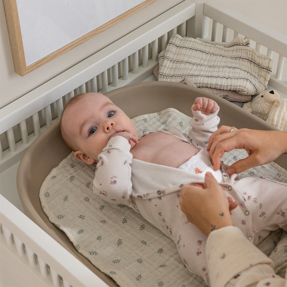 Sebra Muslin Changing Mat 2-Pack Sophora Leaves