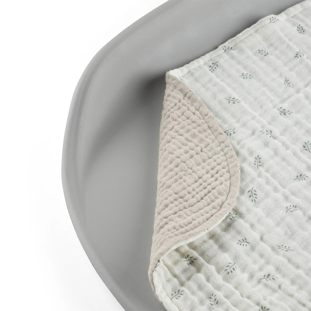 Sebra Muslin Changing Mat 2-Pack Sophora Leaves